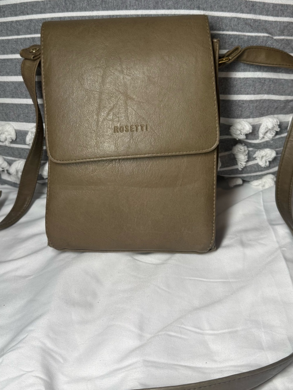 Rosetti Olive Brown Crossbody Bag